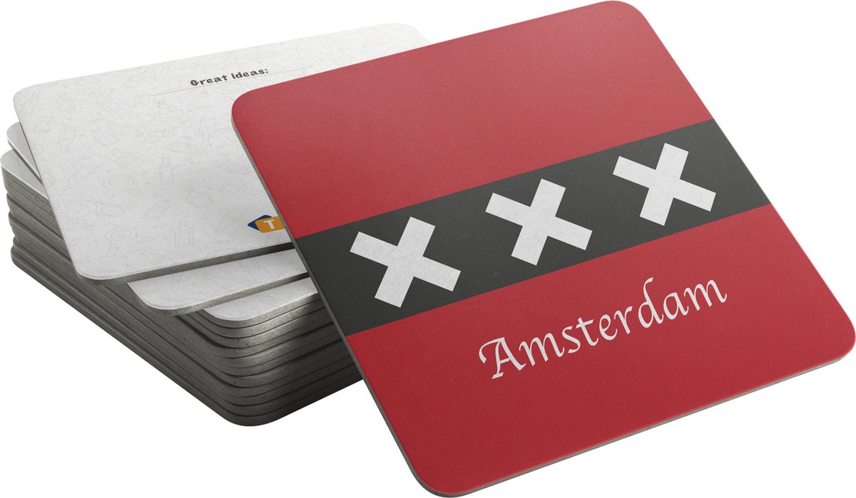 Bierviltjes Amsterdam | Vlag 020 (20 stuks)